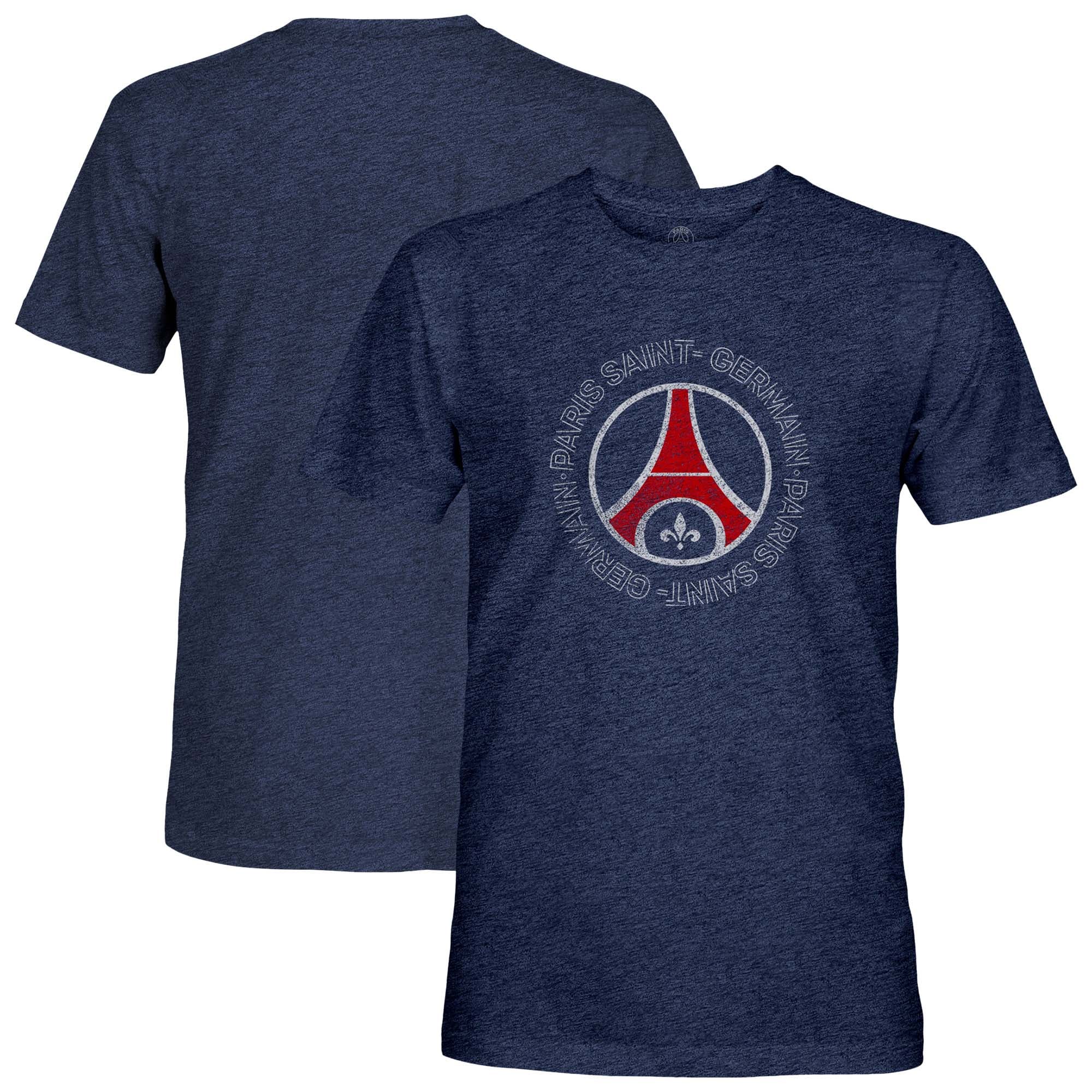 Men's 1863FC Navy Paris Saint-Germain Roundabout Vintage Tri-Blend T-Shirt