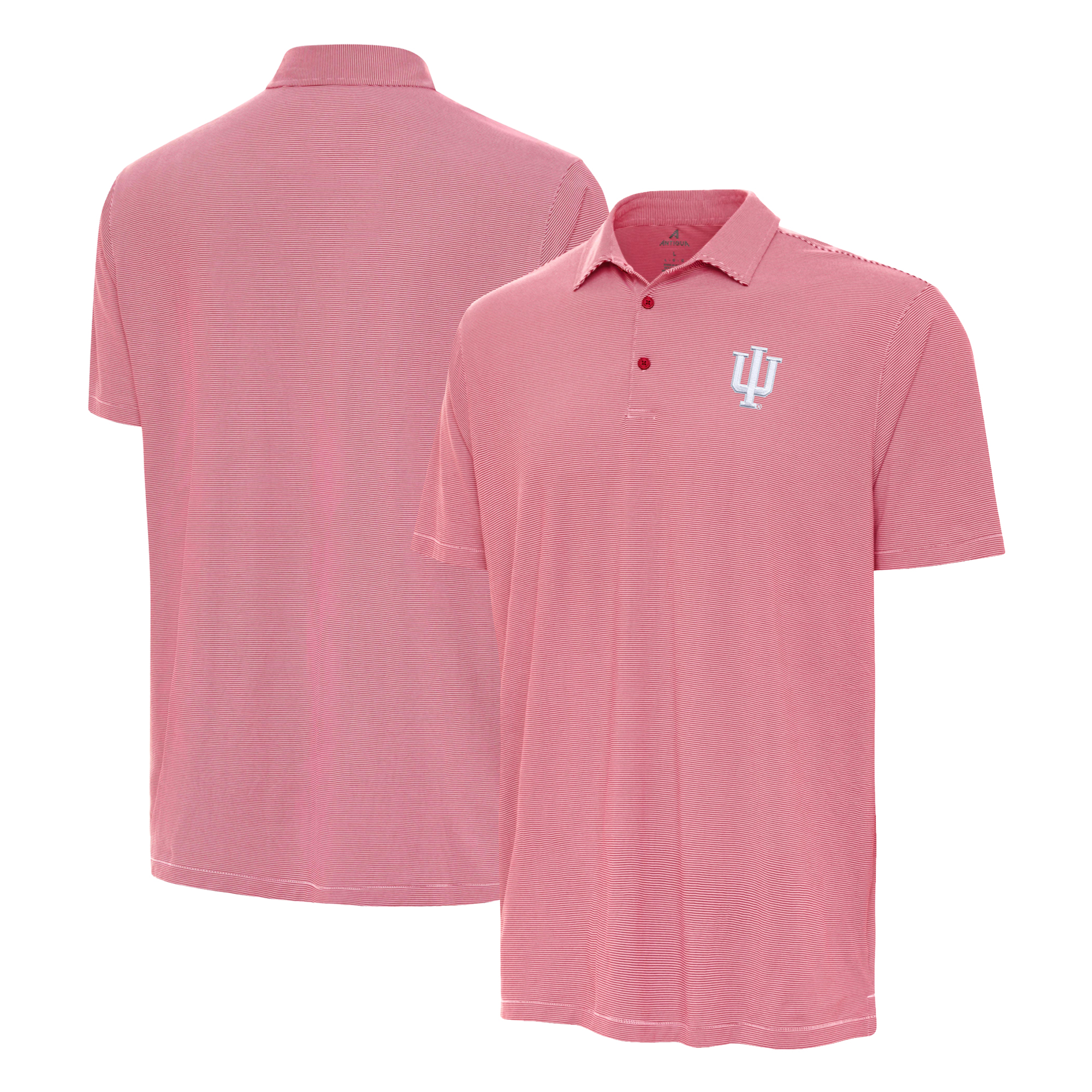Men’s Antigua Crimson Indiana Hoosiers Twine Polo Men’s Antigua Crimson Indiana Hoosiers Twine Polo