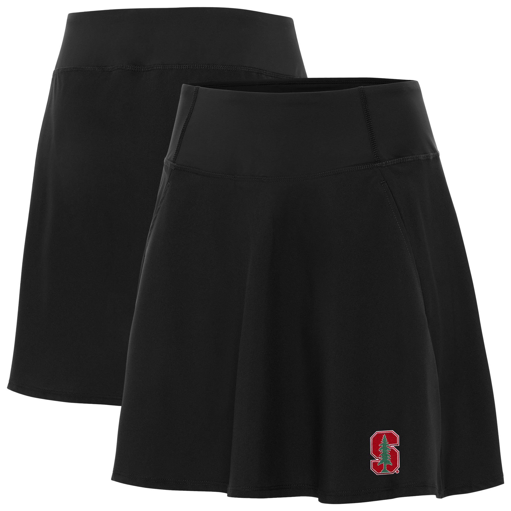Women's Antigua  Black Stanford Cardinal Chip Skort