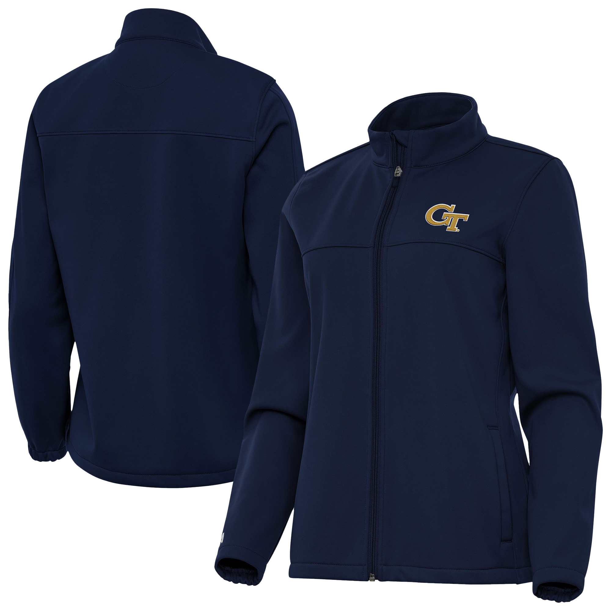 Women’s Antigua Navy Georgia Tech Yellow Jackets Links 2 Golf Full-Zip Jacket Women’s Antigua Navy Georgia Tech Yellow Jackets Links 2 Golf Full-Zip Jacket
