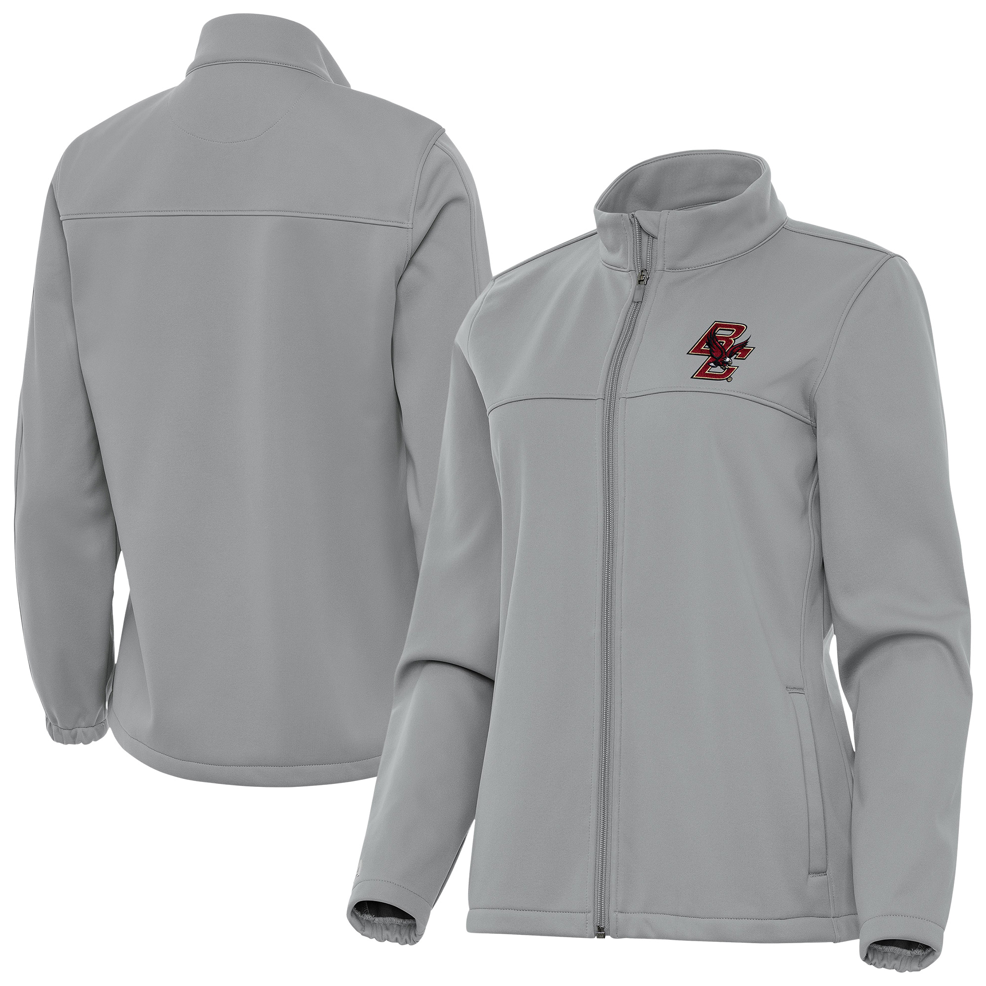Women’s Antigua Gray Boston College Eagles Links 2 Golf Jacket