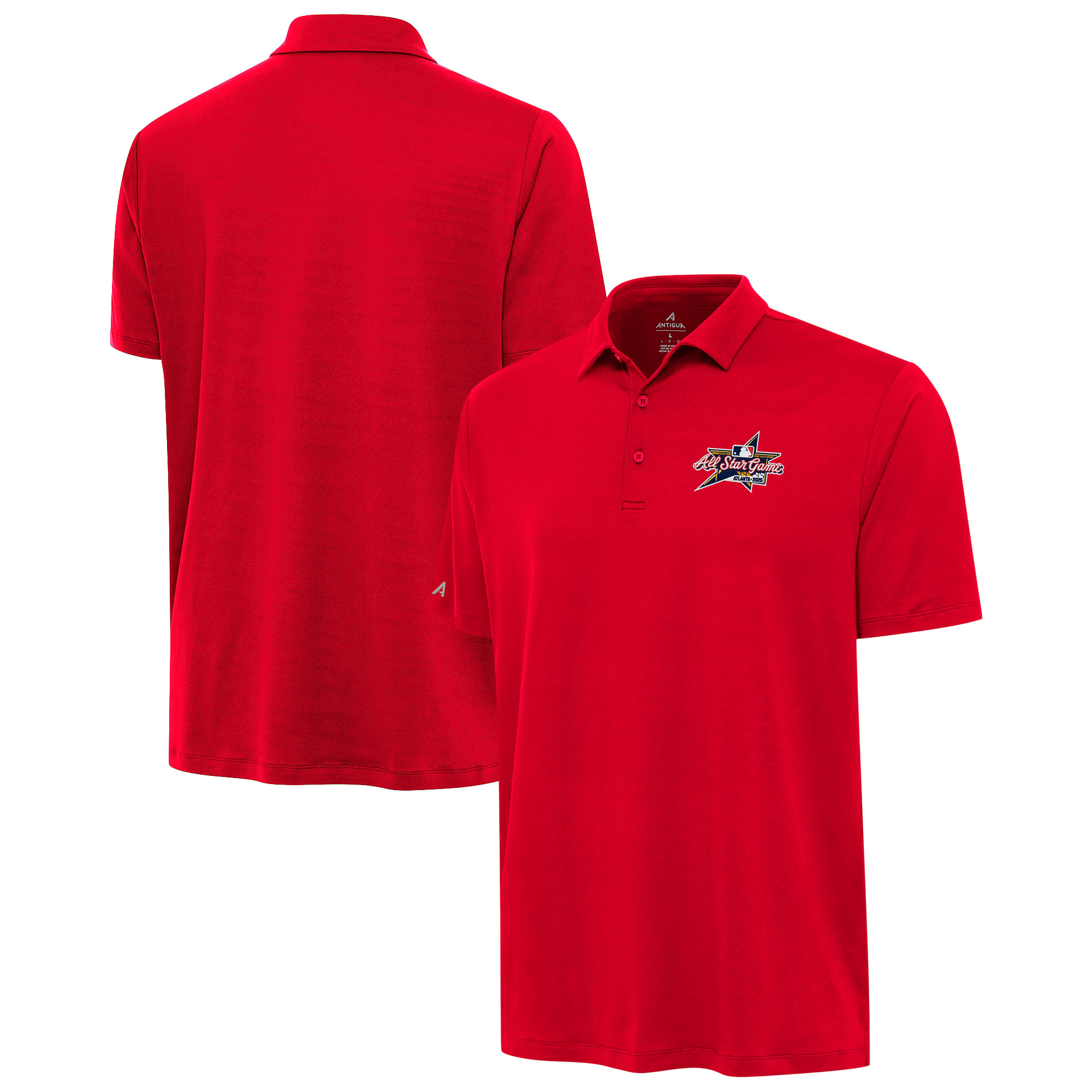 Men’s Antigua Red 2025 MLB All-Star Game Reprocess Polo Men’s Antigua Red 2025 MLB All-Star Game Reprocess Polo