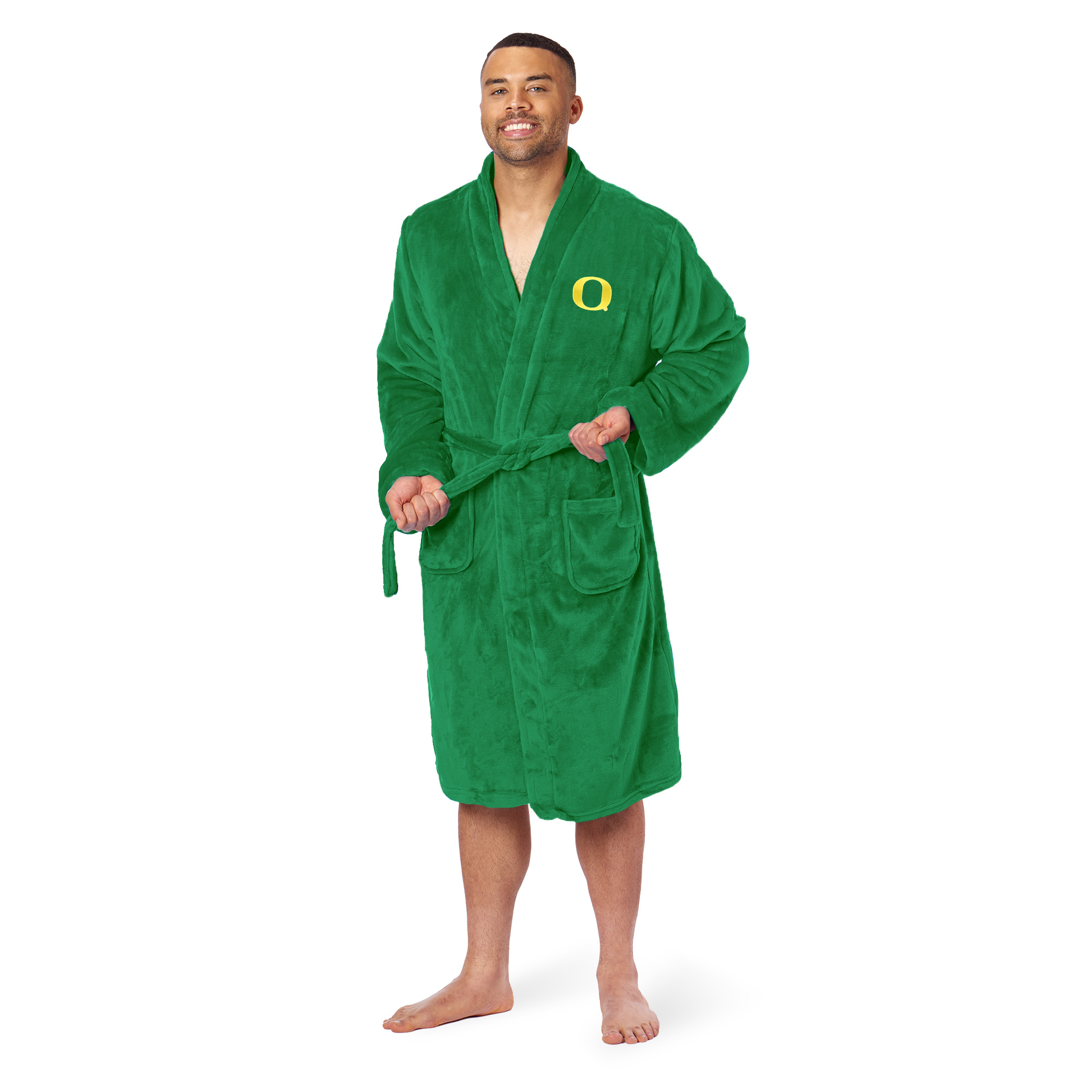 Men's The Northwest Group  Green Oregon Ducks Silk Touch Bathrobe