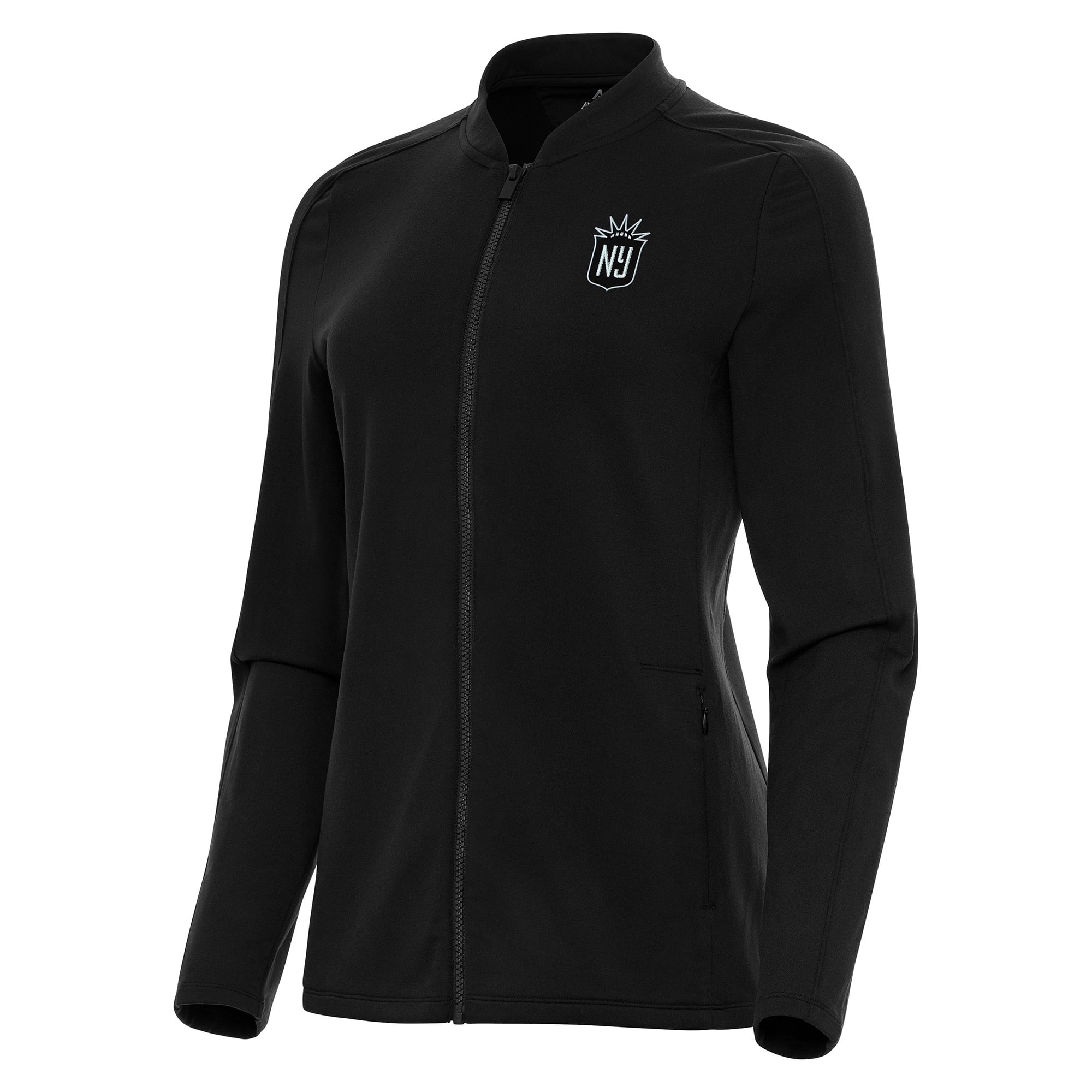 Women's Antigua Black NJ/NY Gotham FC Continual Full-Zip Jacket