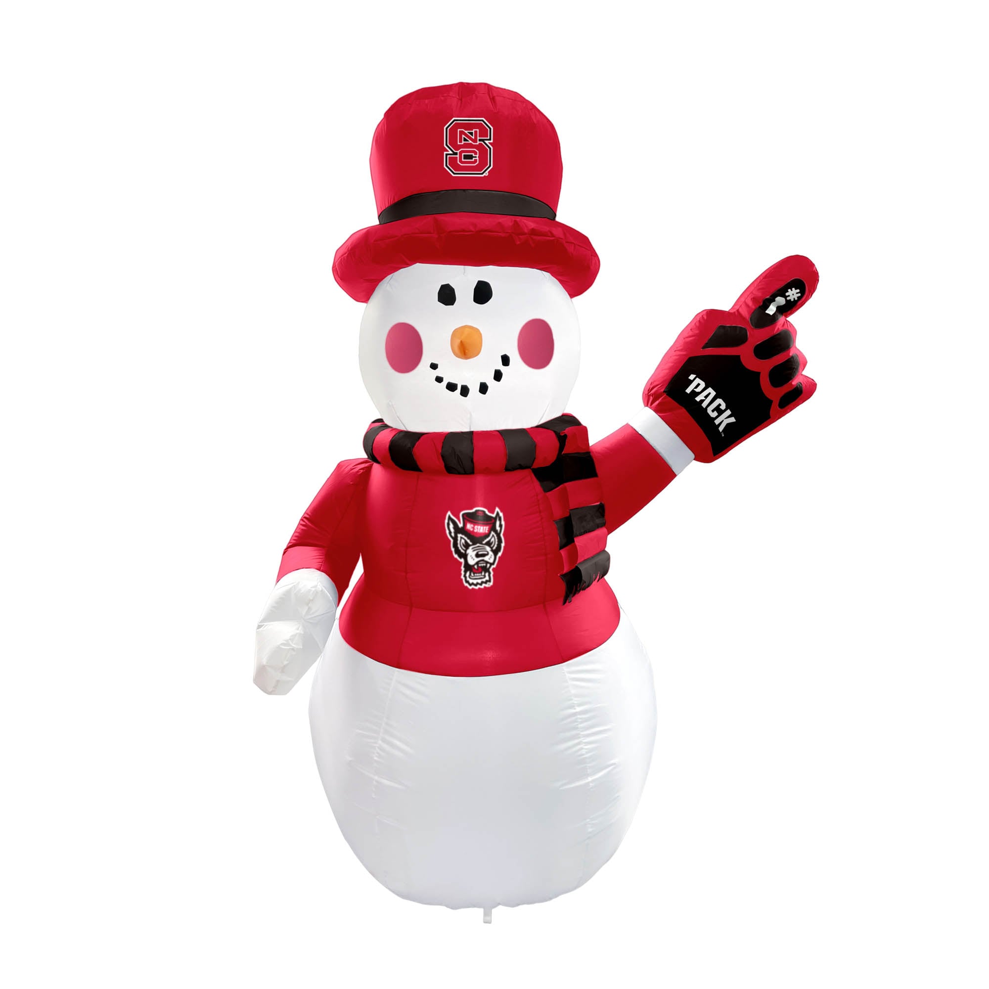NC State Wolfpack 7' Inflatable Snowman