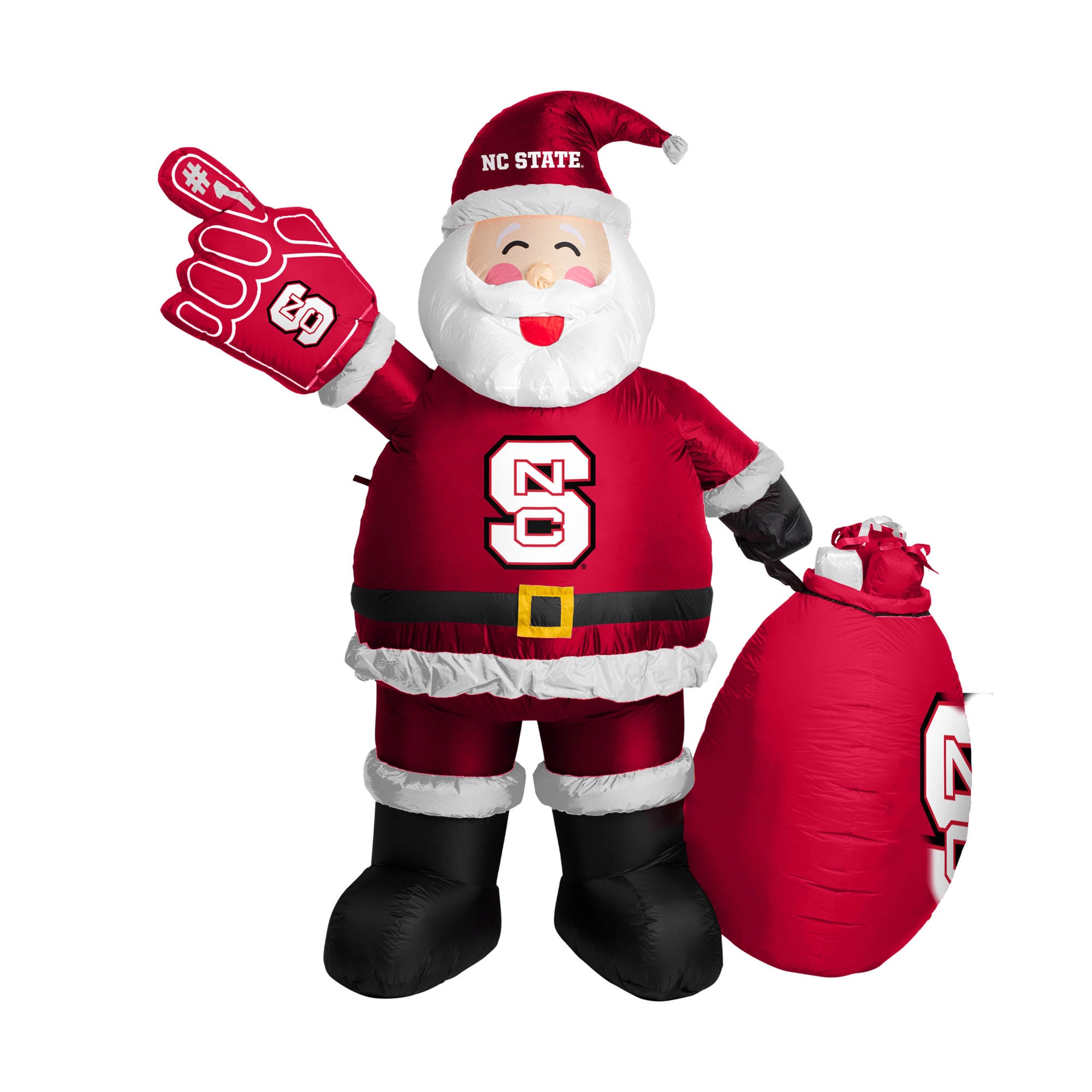 NC State Wolfpack 7' Inflatable Santa