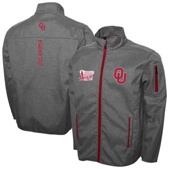 Men's Franchise Club Gray Oklahoma Sooners XT2 Softshell Full-Zip Jacket