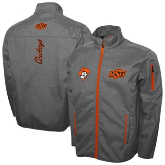 Men's Franchise Club Gray Oklahoma State Cowboys XT2 Softshell Full-Zip Jacket