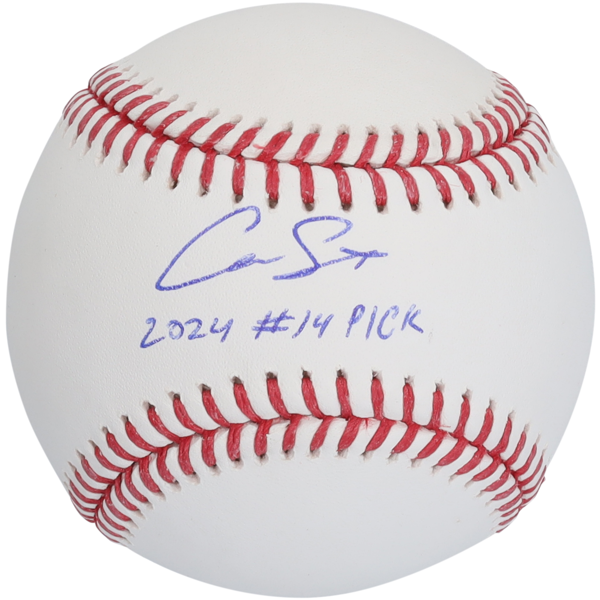 Cam Smith Houston Astros Autographed Baseball with "2024 #14 Pick" Inscription