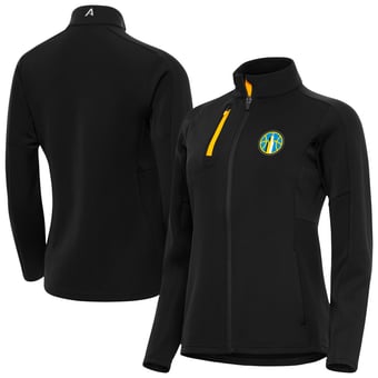 Women's Antigua Black Chicago Sky Generation Full-Zip Jacket