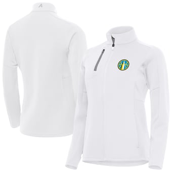 Women's Antigua White Chicago Sky Generation Full-Zip Jacket