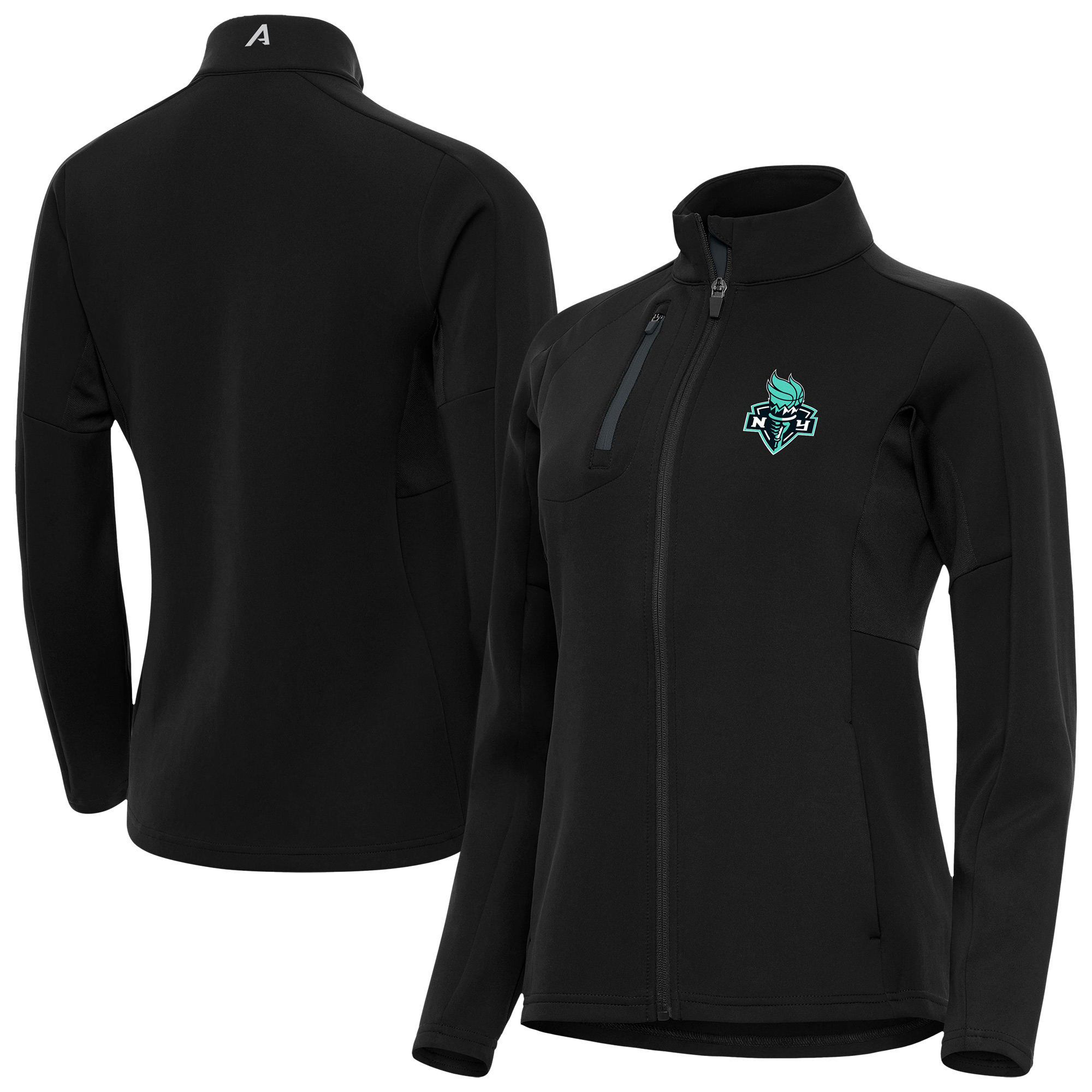 Women’s Antigua Black New York Liberty Generation Full-Zip Jacket Women’s Antigua Black New York Liberty Generation Full-Zip Jacket