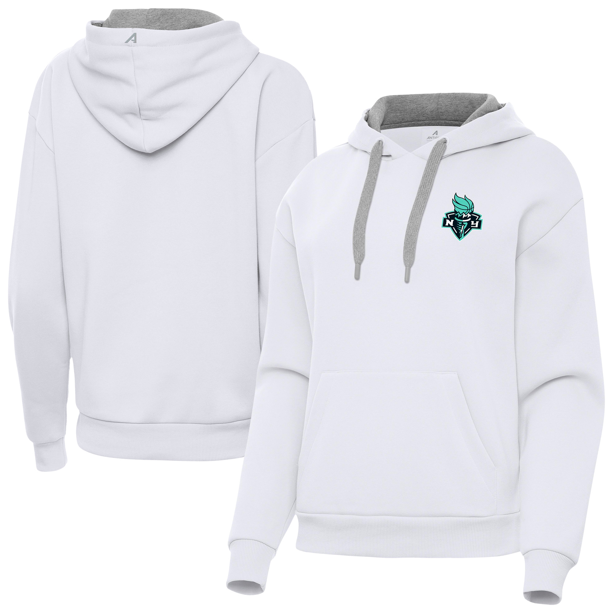 Women’s Antigua White New York Liberty Victory Pullover Hoodie Women’s Antigua White New York Liberty Victory Pullover Hoodie