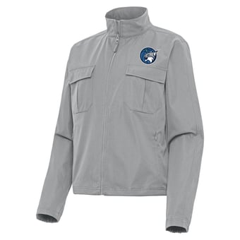 Women's Antigua Gray Minnesota Lynx Even Par Full-Zip Jacket