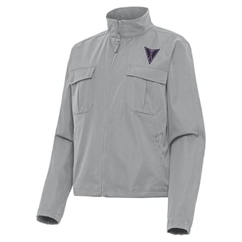 Women's Antigua Gray Golden State Valkyries Even Par Full-Zip Jacket