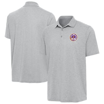 Men's Antigua Heather Gray Los Angeles Sparks Par 3 Polo
