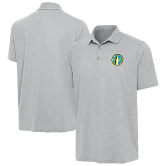 Men's Antigua Heather Gray Chicago Sky Par 3 Polo