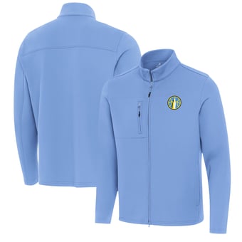 Men's Antigua Sky Blue Chicago Sky Objection Full-Zip Jacket