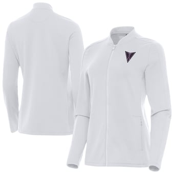 Women's Antigua Celestial White Golden State Valkyries Continual Full-Zip Jacket