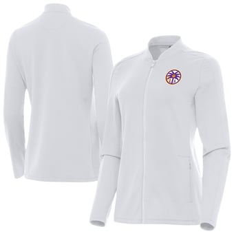 Women's Antigua White Los Angeles Sparks Continual Full-Zip Jacket