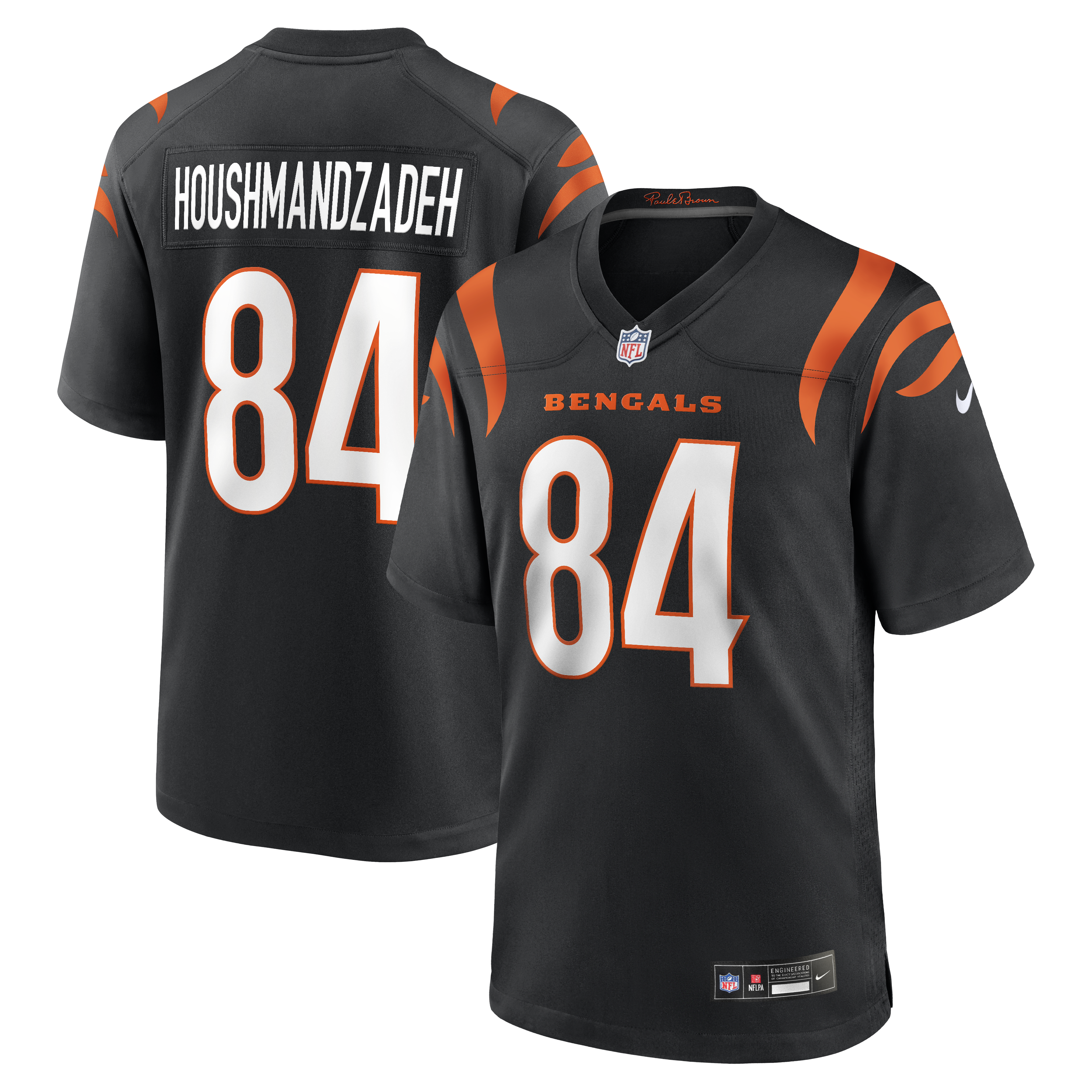 Men's Nike T. J. Houshmandzadeh  Black Cincinnati Bengals Team Retired Player Game Jersey