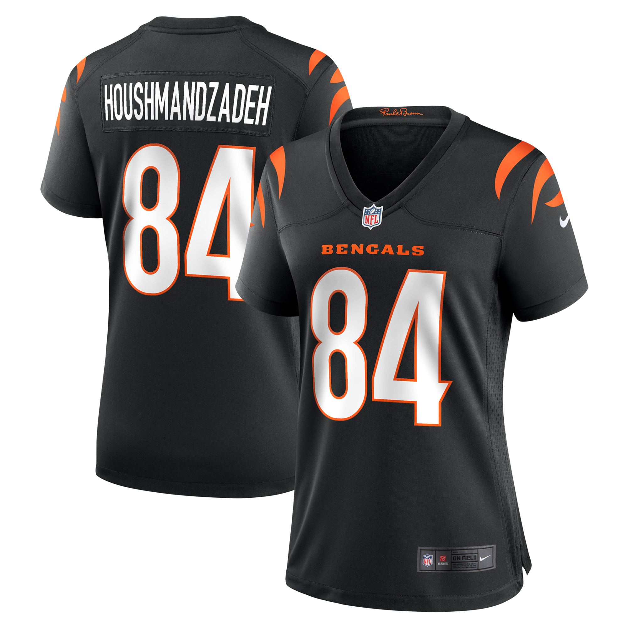 Women's Nike T. J. Houshmandzadeh Black Cincinnati Bengals Team Retired Player Game Jersey