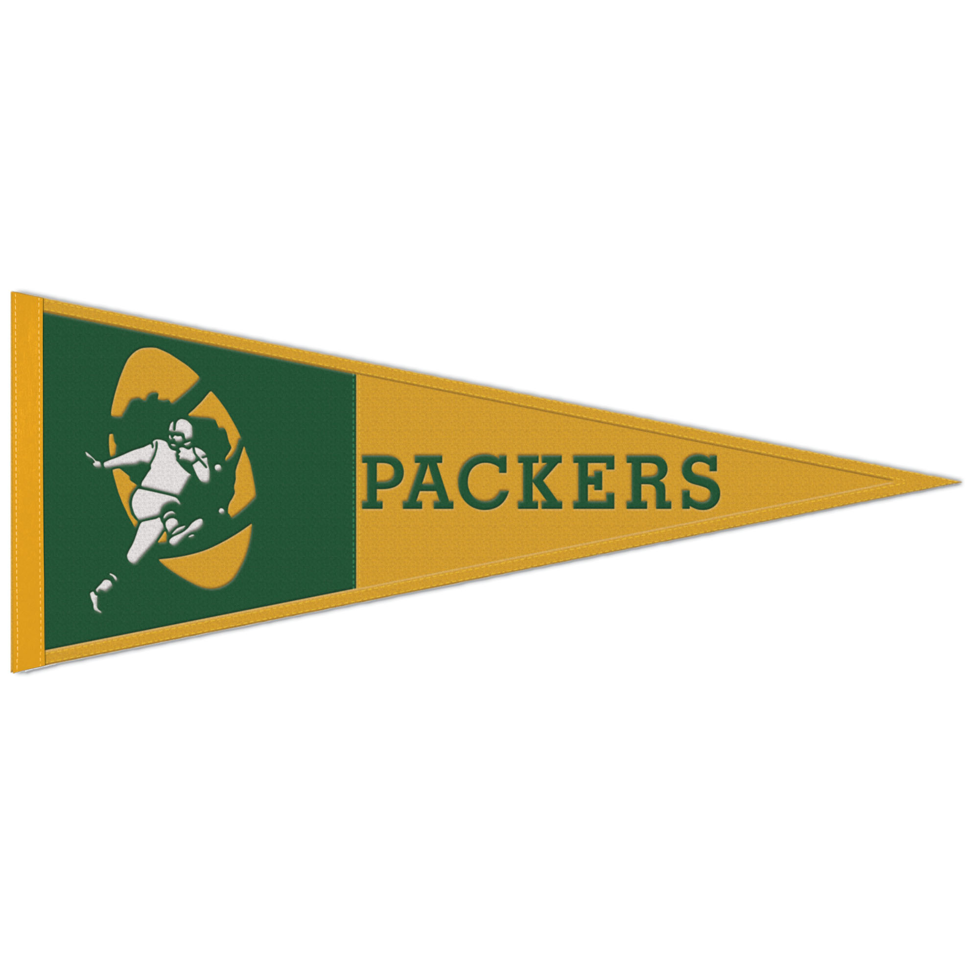WinCraft Green Bay Packers 13" x 32" Retro Logo Wool Pennant