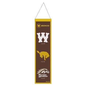 WinCraft Western Michigan Broncos 8" x 32" Wool Evolution Banner