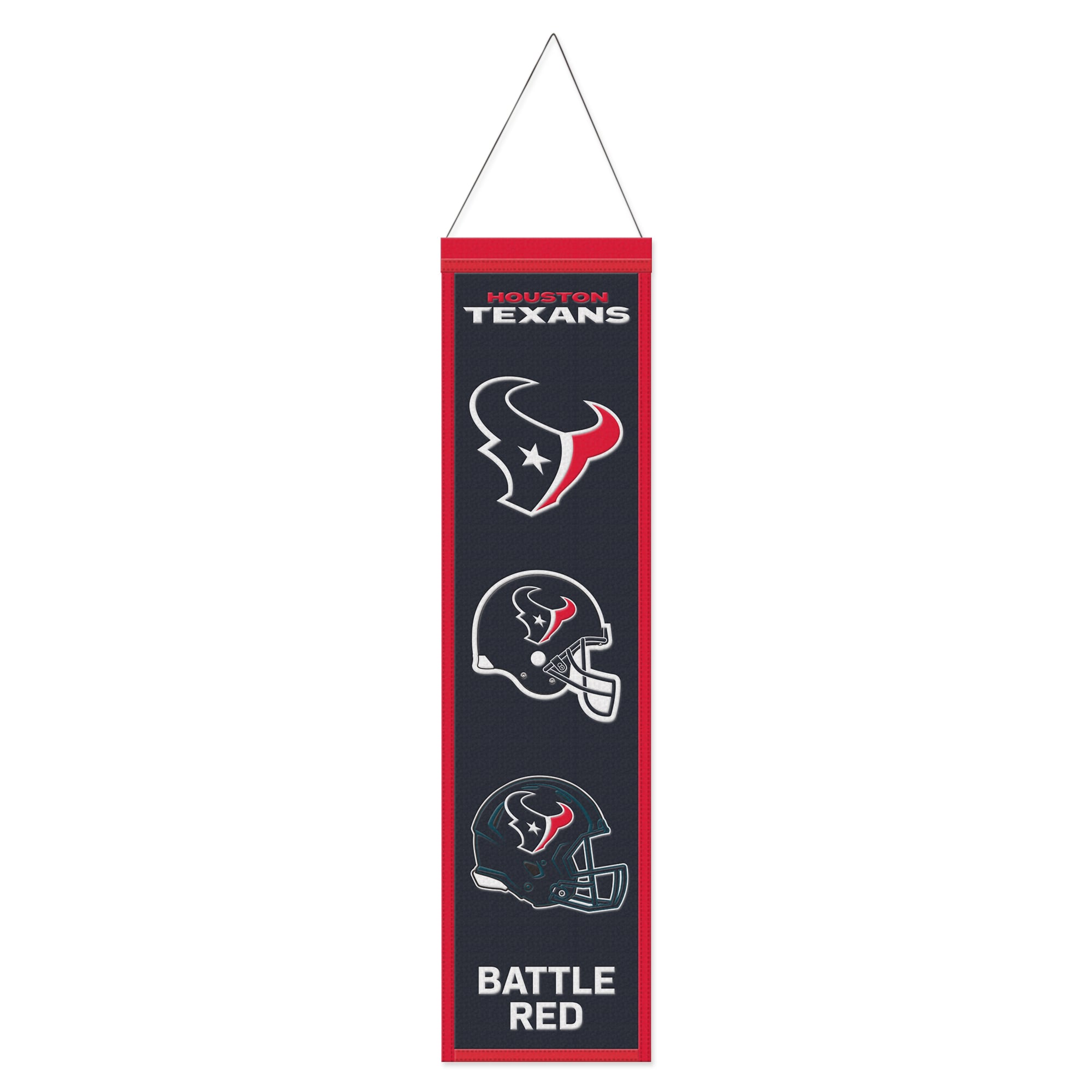 WinCraft Houston Texans 8″ x 32″ Helmet Logo Wool Banner