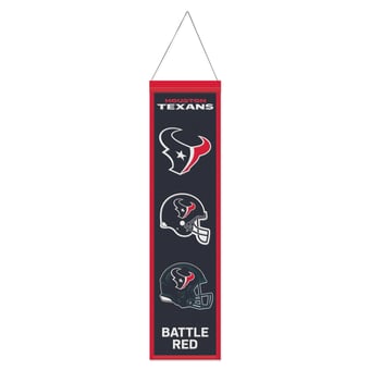 WinCraft Houston Texans 8" x 32" Helmet Logo Wool Banner