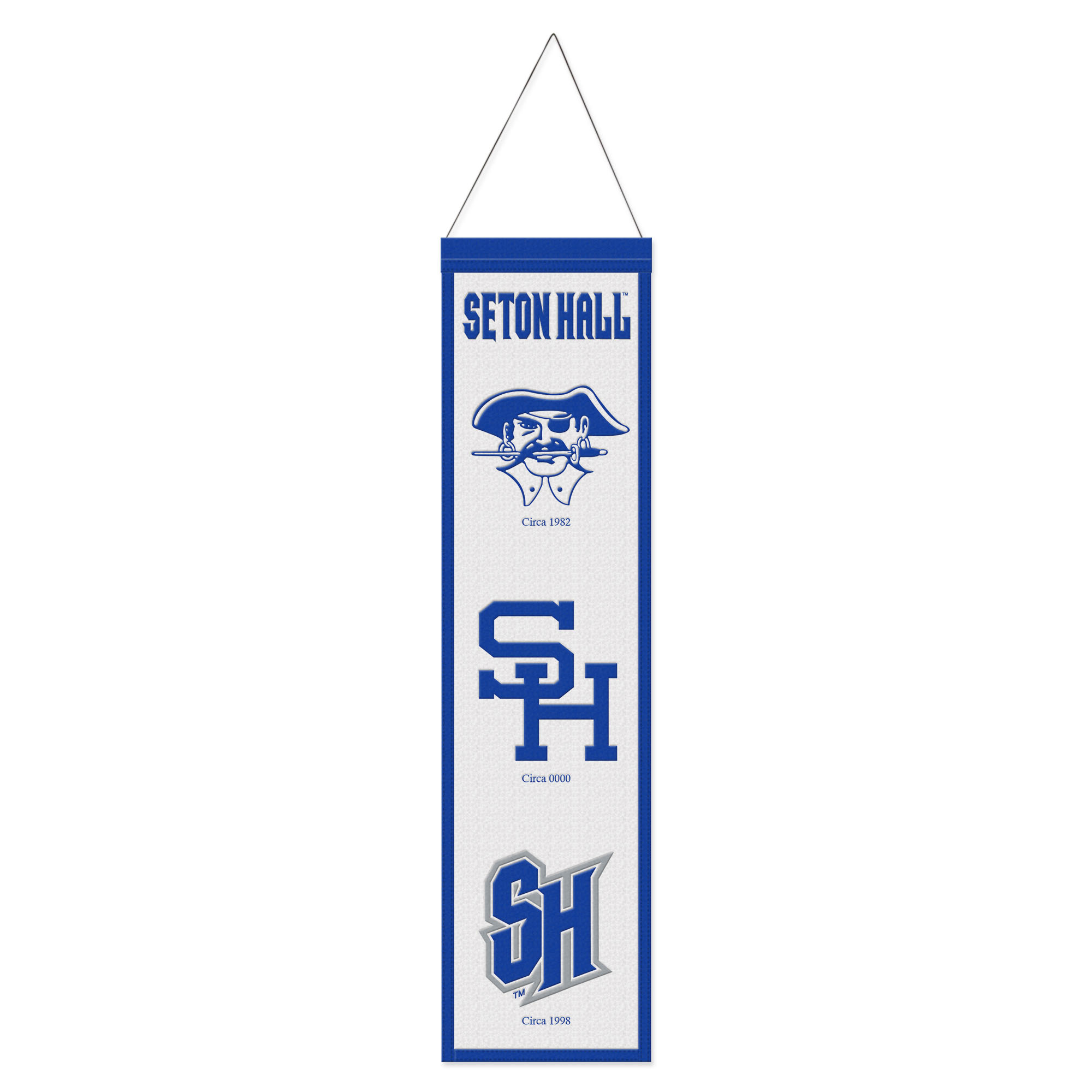 WinCraft Seton Hall Pirates 8" x 32" Wool Evolution Banner