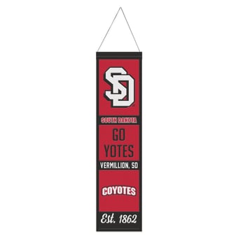 WinCraft South Dakota Coyotes 8" x 32" Wool Evolution Banner
