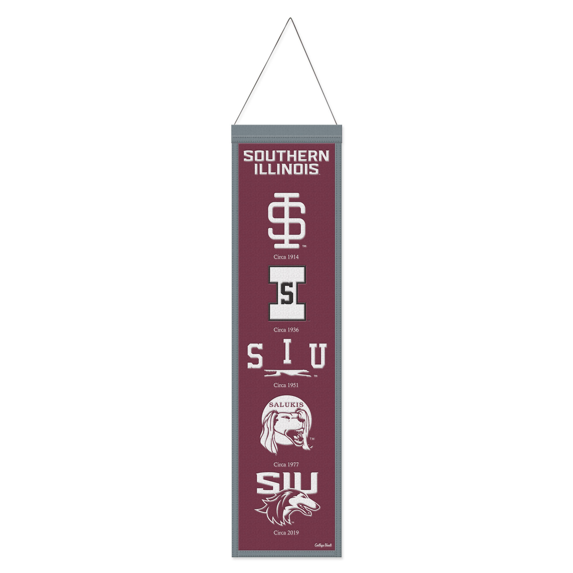 WinCraft Southern Illinois Salukis 8" x 32" Wool Evolution Banner