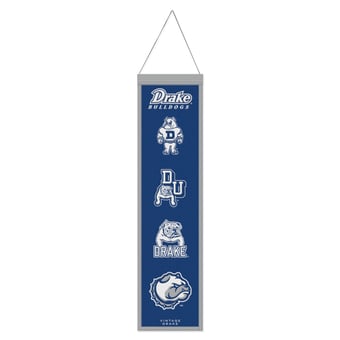 WinCraft Drake Bulldogs 8" x 32" Wool Evolution Banner