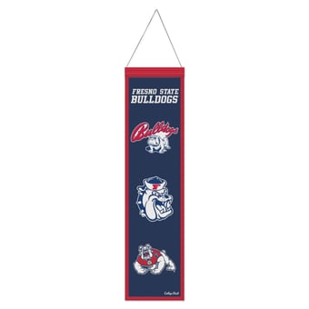 WinCraft Fresno State Bulldogs 8" x 32" Wool Evolution Banner