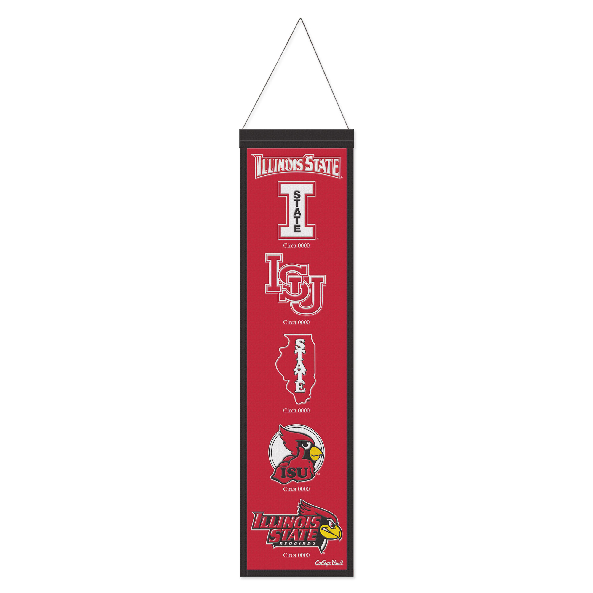 WinCraft Illinois State Redbirds 8″ x 32″ Wool Evolution Banner WinCraft Illinois State Redbirds 8″ x 32″ Wool Evolution Banner