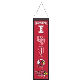 WinCraft Illinois State Redbirds 8" x 32" Wool Evolution Banner