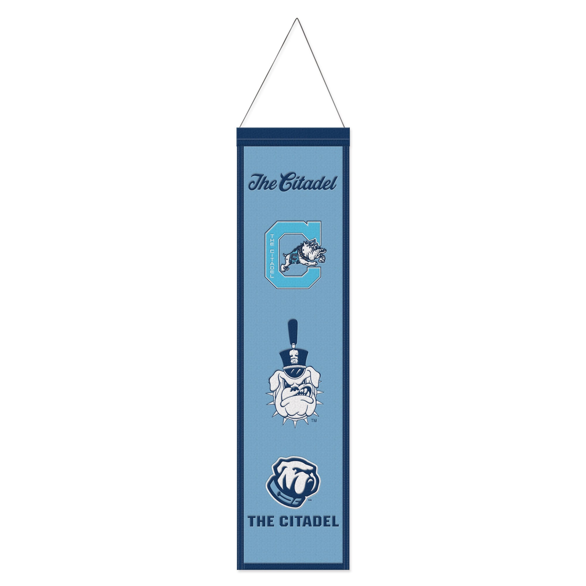 WinCraft Citadel Bulldogs 8" x 32" Wool Evolution Banner
