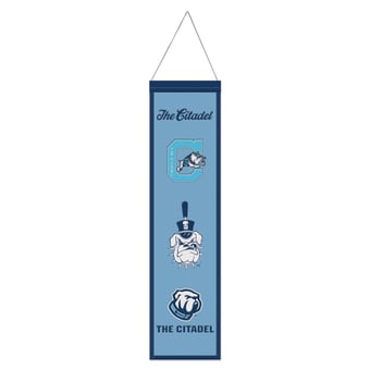 WinCraft Citadel Bulldogs 8" x 32" Wool Evolution Banner