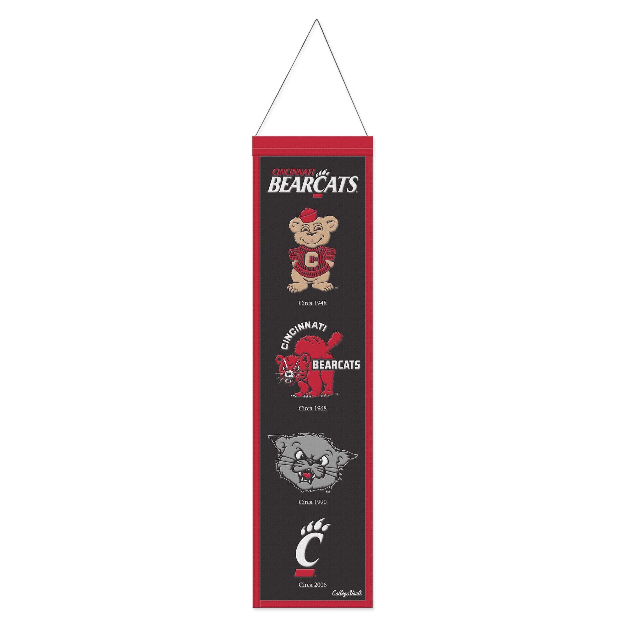 WinCraft Cincinnati Bearcats 8" x 32" Wool Evolution Banner
