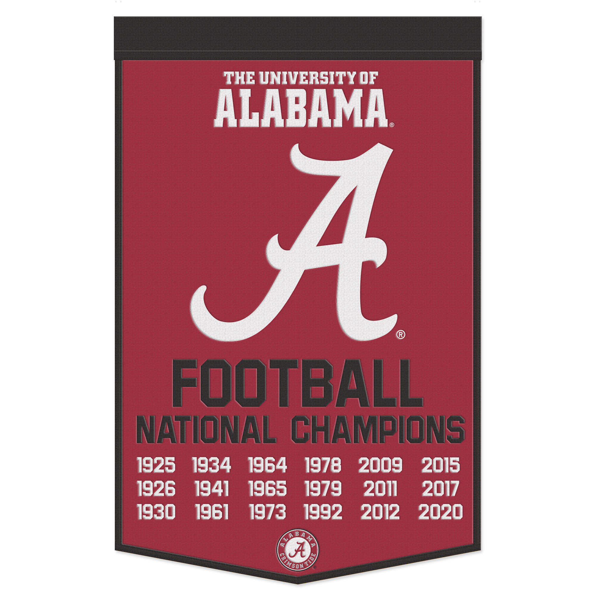 WinCraft Alabama Crimson Tide 24" x 38" Wool Championship Banner
