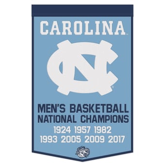 WinCraft North Carolina Tar Heels 24" x 38" Wool Championship Banner