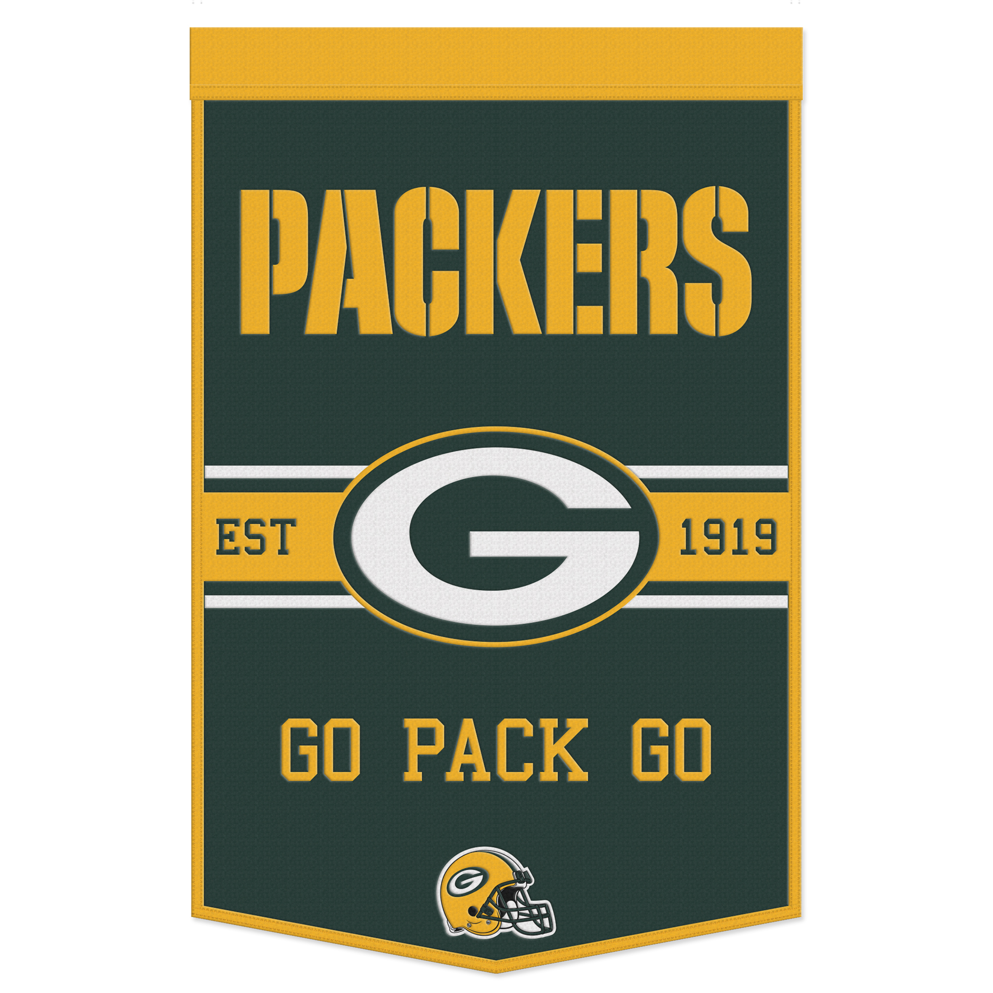 WinCraft Green Bay Packers 24" x 38" Primary Logo Banner