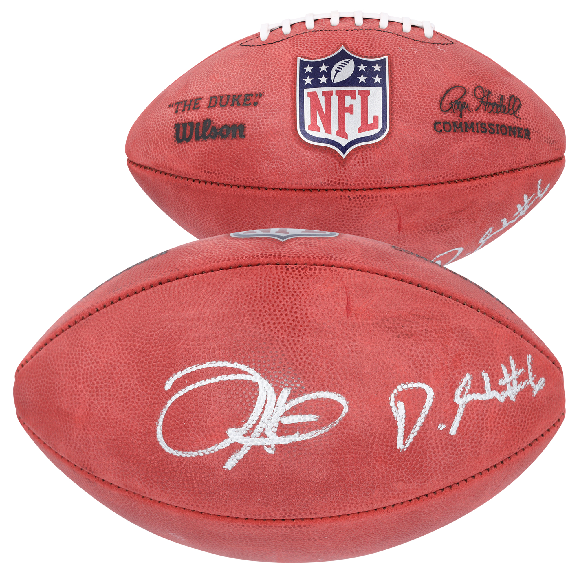 Jalen Hurts & DeVonta Smith Philadelphia Eagles Autographed Wilson Duke Full Color Football