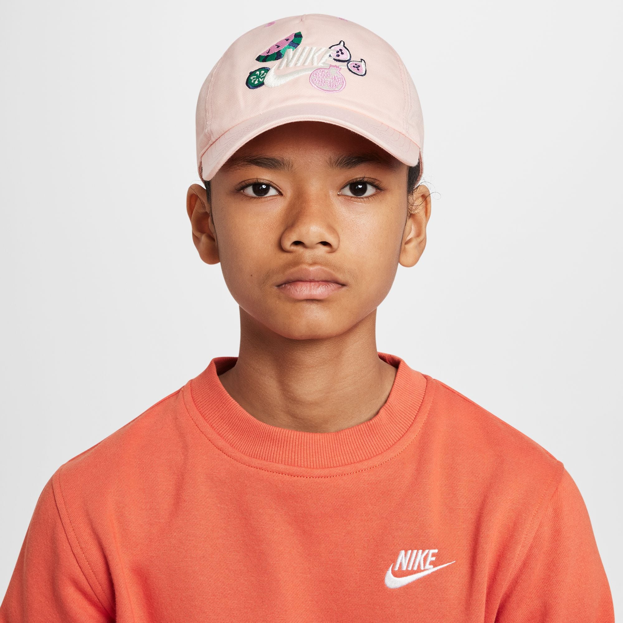 Youth Nike Light Pink Fruit Club Adjustable Hat