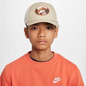 Youth Nike Khaki Rise Trucker Adjustable Hat