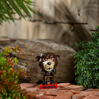Chicago Bears Lil Big Head Mascot Garden Statue
