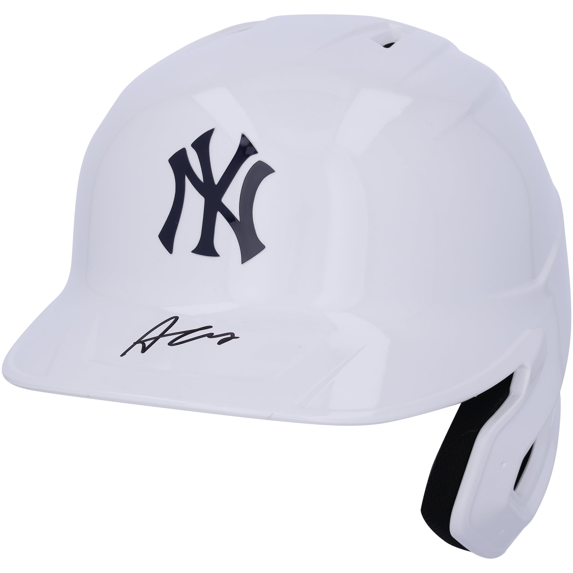 Austin Wells New York Yankees Autographed White Alternate Chrome Rawlings Mach Pro Replica Batting Helmet - Fanatics Exclusive