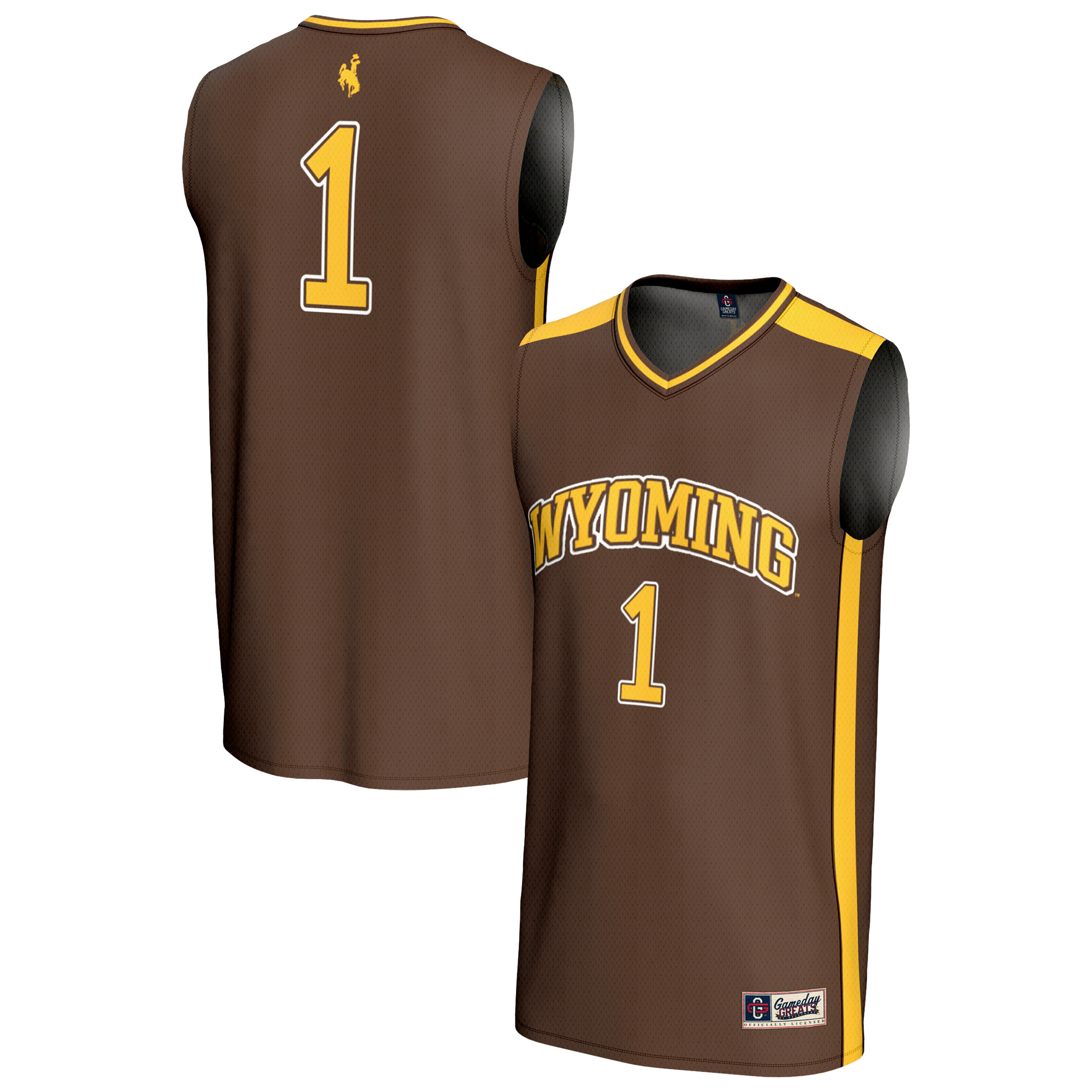 Unisex GameDay Greats #1 Brown Wyoming Cowboys Lightweight Basketball Fashion Jersey Unisex GameDay Greats #1 Brown Wyoming Cowboys Lightweight Basketball Fashion Jersey