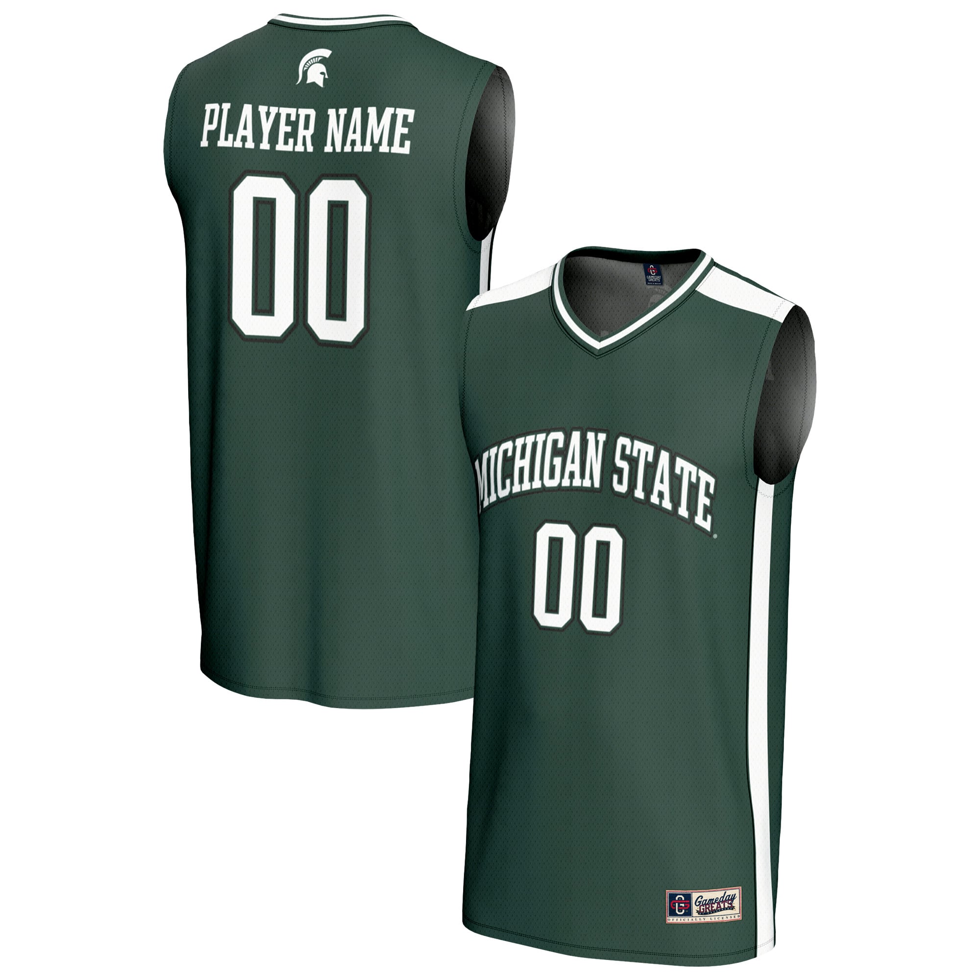 Unisex GameDay Greats  Green Michigan State Spartans NIL Pick-A-Player Lightweight Women's Basketball Fashion Jersey